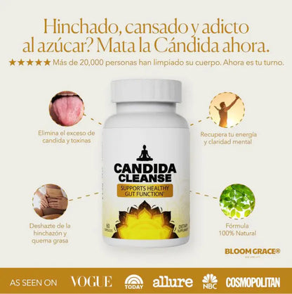 🌿 Candida Cleanse®: Dile adiós a la hinchazón y vuelve a sentirte ligero y lleno de energía ✨